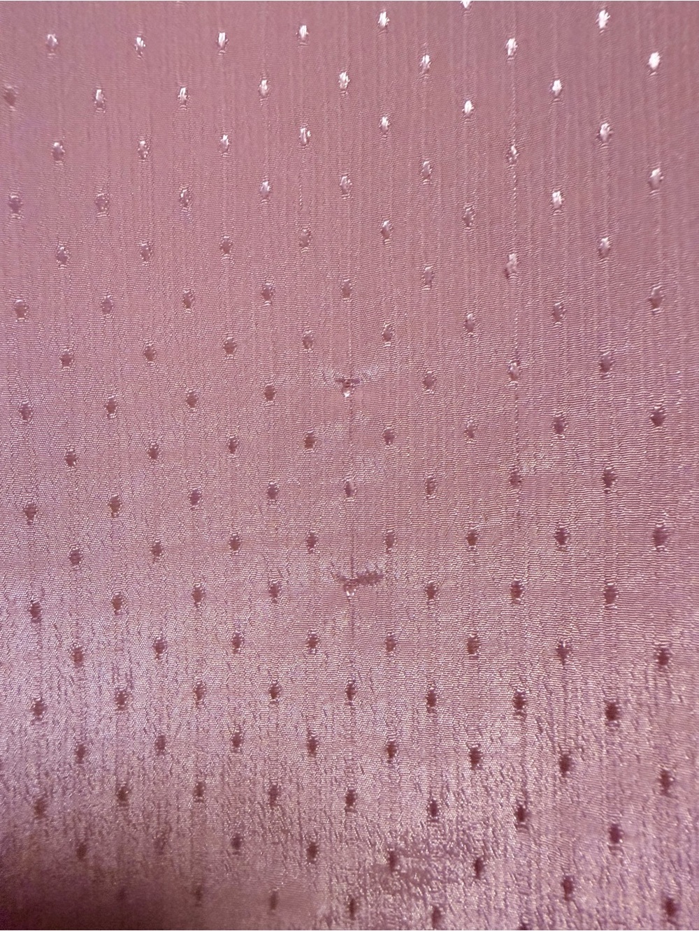 Vintage 1970s/80s Mauve Bow Secretary Blouse Silky Pin-Dot *size note* Romantic - Picture 11 of 15